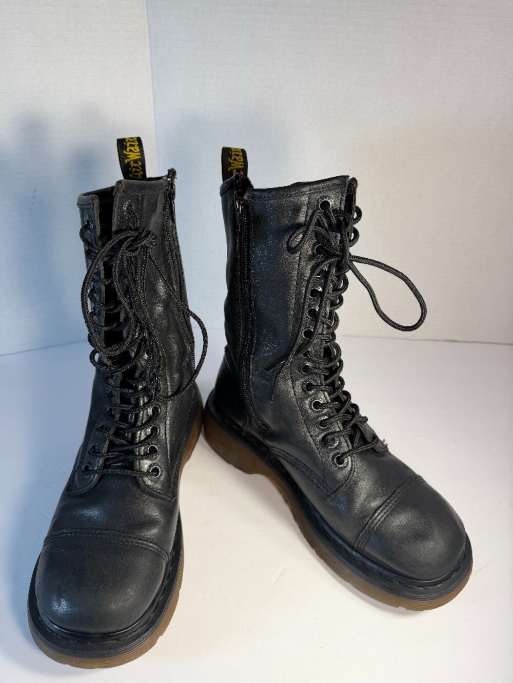 Dr.Martens Miranda vintage Black leather size L-8 Boots - Picture 2 of 16